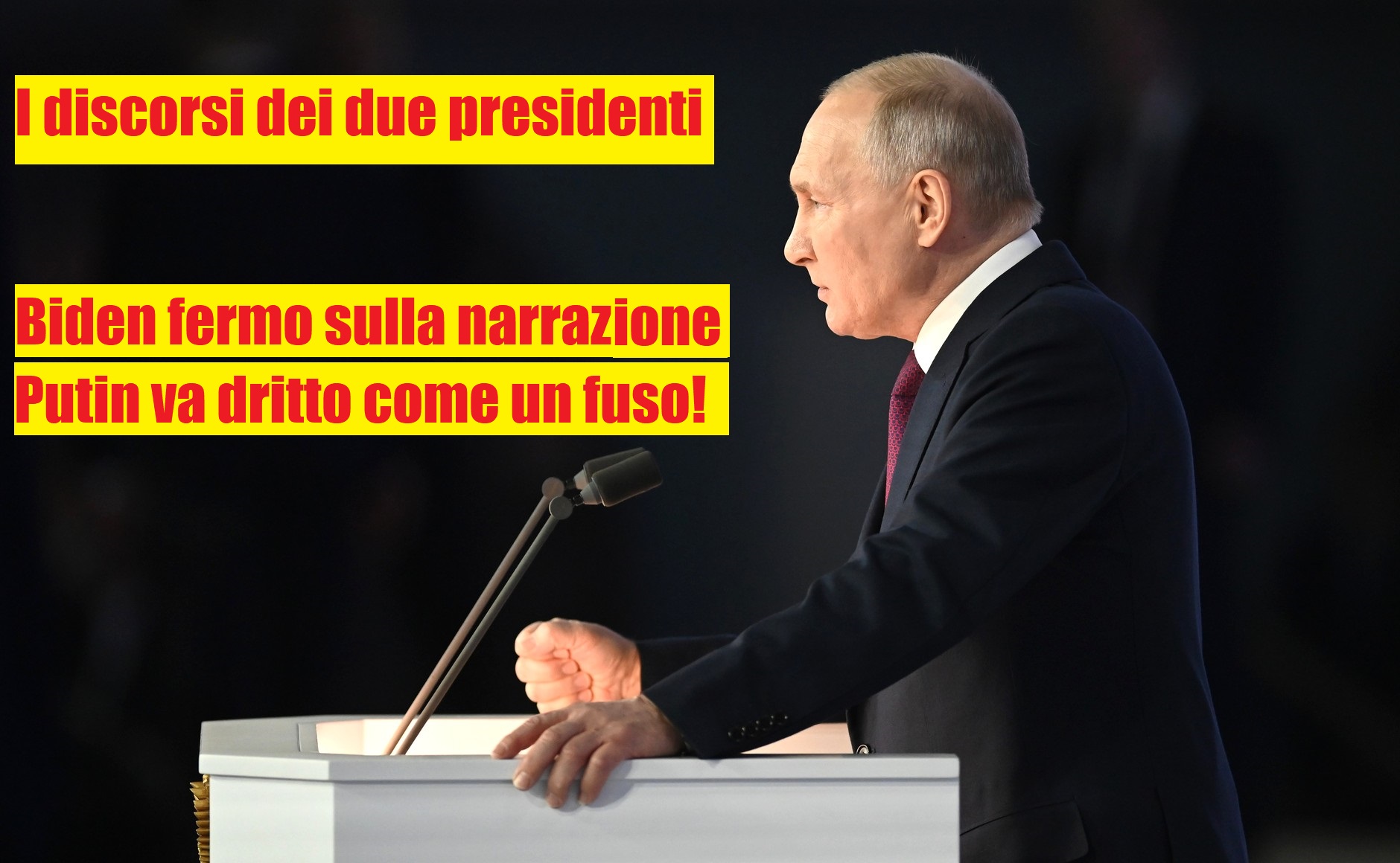 residente Putin nel discorso del 21-2-2023