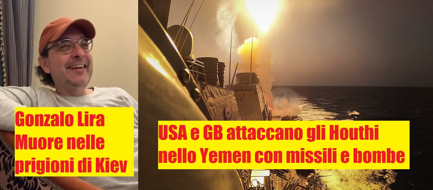 Gonzalo Lira e una unità della Marina USA che attacca gli Houthi