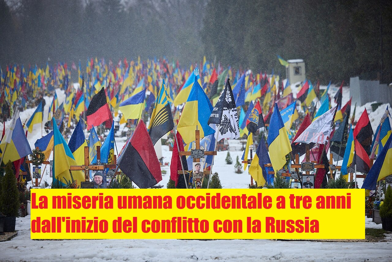 cimitero ucraino creato per i caduti del conflitto