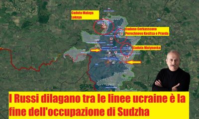 mappa del settore di Kursk occupato dagli Ucraini.